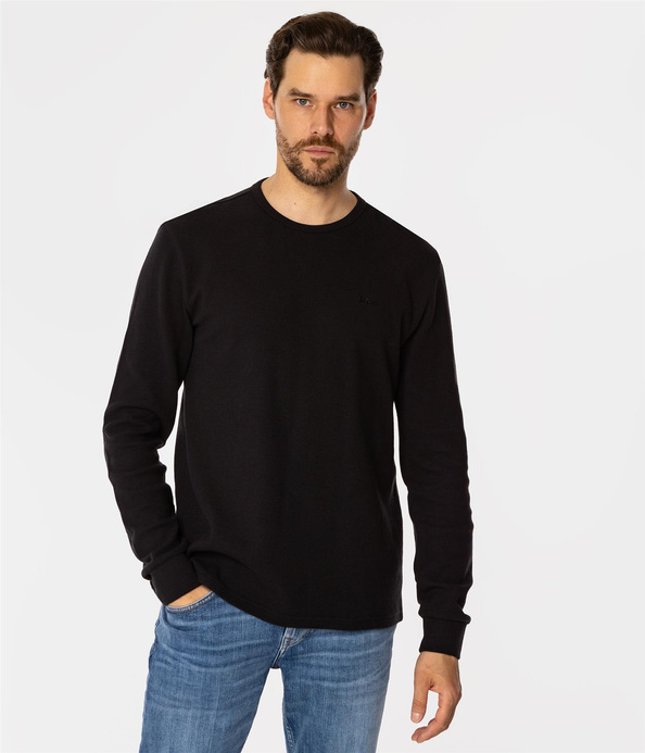 Longsleeve męski WAFFLE 1028 CAVIAR