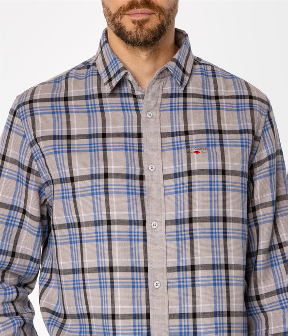 Koszula regular w kratę WAYNE 9310 GREY