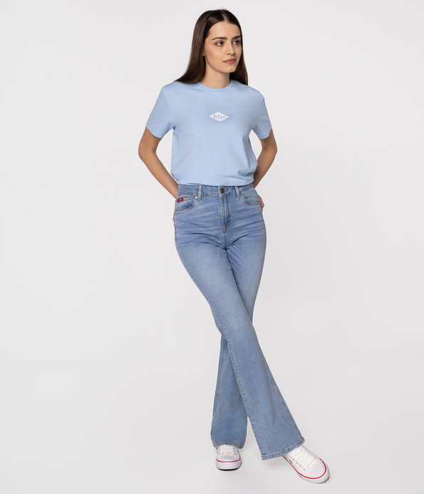 Jeansy damskie bootcut BECCA 2418 LIGHT USED