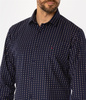 Koszula meska slim z mikroprintem WINDSOR 62MP NAVY