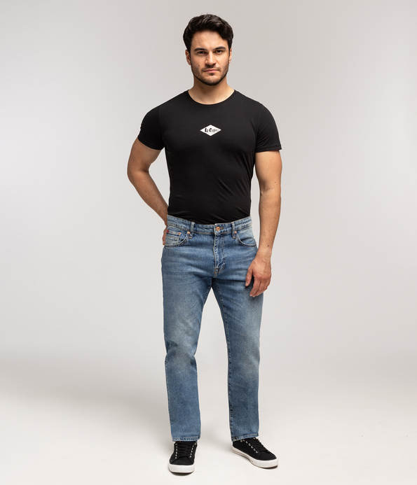 Jeansy męskie tapered slim LONDON 1087 BRUSHED USED