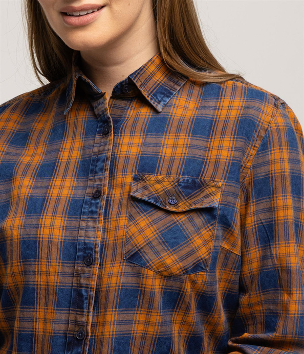 Koszula damska regular ANABEL 6202 BROWN SUGAR