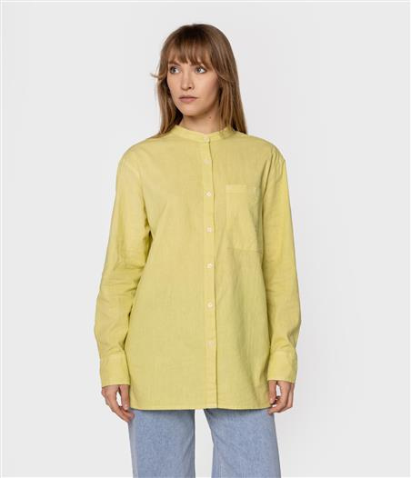 Koszula oversize z lnem LISA 2060 ENDIVE