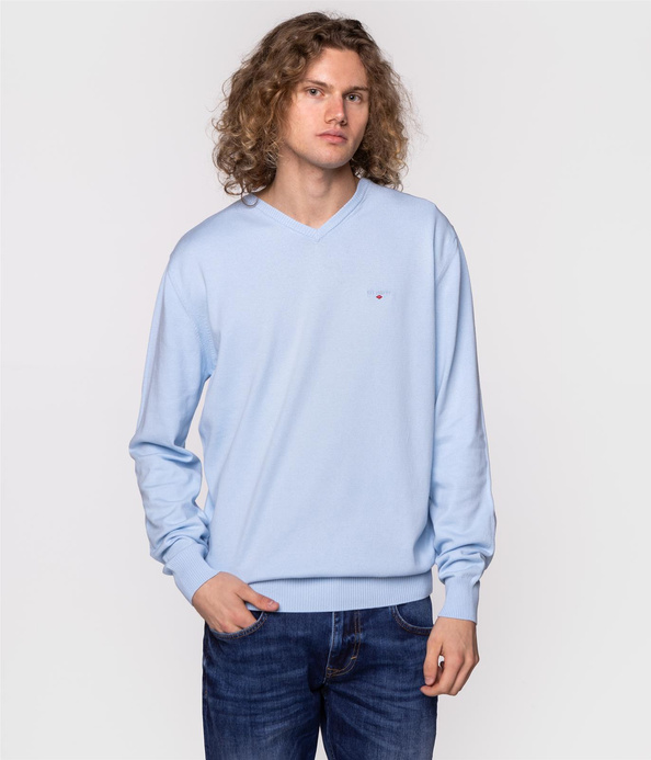 Sweter męski z bawełny organicznej ADAM ORGANIC CLEAR SKY