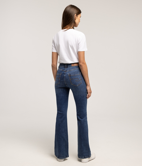 Jeansy damskie bootcut BECCA 2418 STONE USED