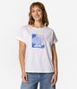 T-shirt damski z nadrukiem TREES 1160 WHITE