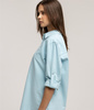 Koszula damska oversize LINA OXFORD MILKY BLUE