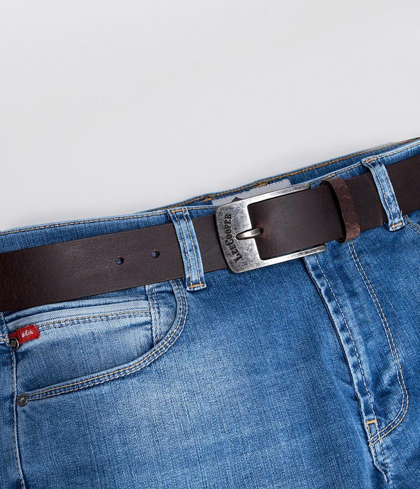 Skórzany pasek LCJ94 BROWN