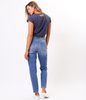 Jeansy damskie Mom Jeans EMMA 0505 STONE USED