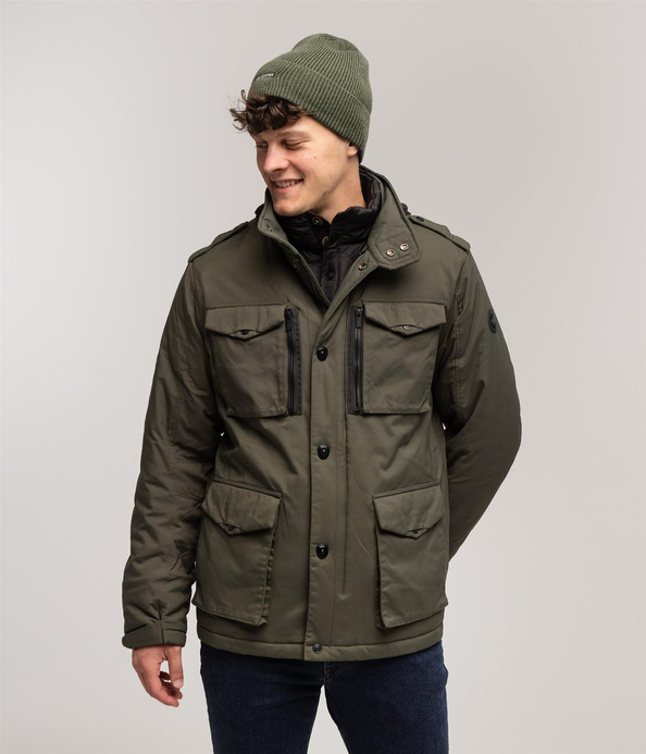 Kurtka z podpinką i chowanym kapturem AUSTIN 9916 KHAKI