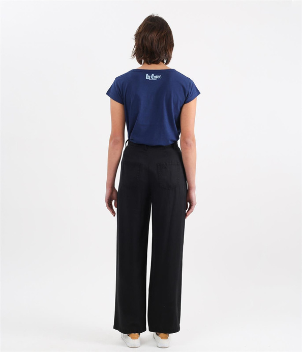 Luźne spodnie z lyocellu LUIDIA 8124 BLACK