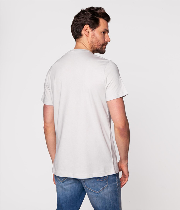 T-shirt regular z brandowanym nadrukiem COLOUR 4303 DAWN BLUE