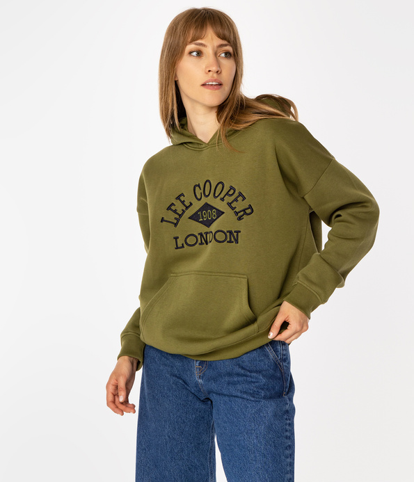 Bluza unisex z kapturem LOGO 2975 SPHAGNUM