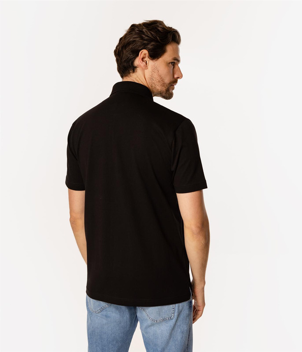 Koszulka polo męska TRIS 5056 BLACK