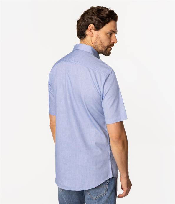 Koszula męska slim z krótkim rękawem WINDSOR2 ML65 BLUE