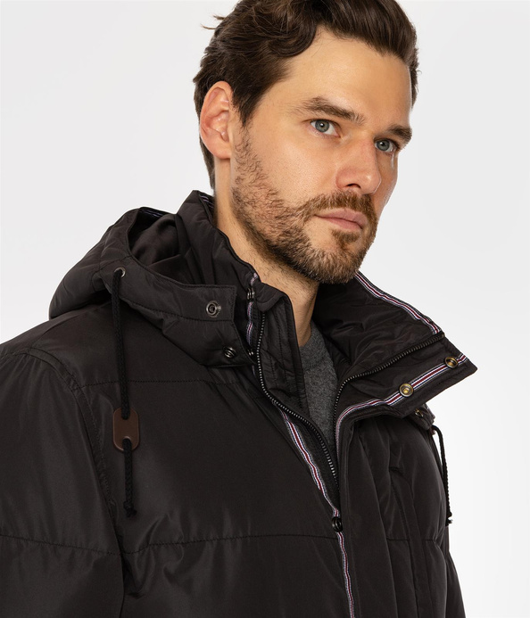 Kurtka zimowa z kapturem RASEL2 7416 BLACK