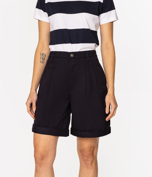 Bermudy damskie regular HILL 3720 NAVY