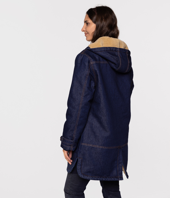 Jeansowa ocieplana kurtka DAGMA 2023 STONE