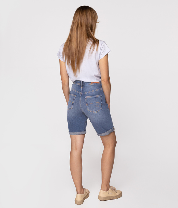 Bermudy damskie regular BECKY 1223 LIGHT BRUSHED