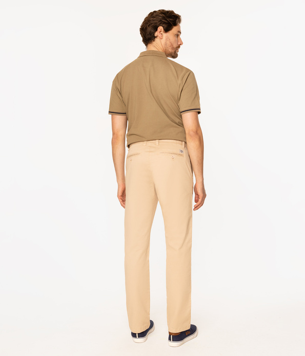 Niedenimowe spodnie męskie chino comfort TEMS 4027 ANCIENT SCROLL