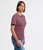 T-shirt z poziome paski TALIA 1312 RED