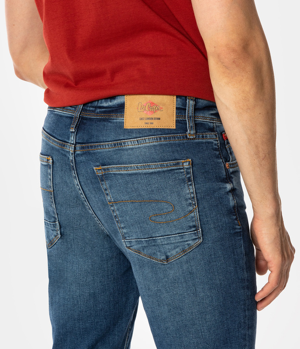 Jeansy męskie skinny JEFF 1079 DARK USED