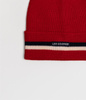 Czapka zimowa męska z wełną merino 5053 RED STRIPES