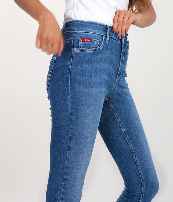 Jeansy damskie Skinny SCARLET 1922 LIGHT BRUSHED USED