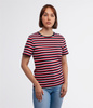 T-shirt z poziome paski TALIA 1312 RED