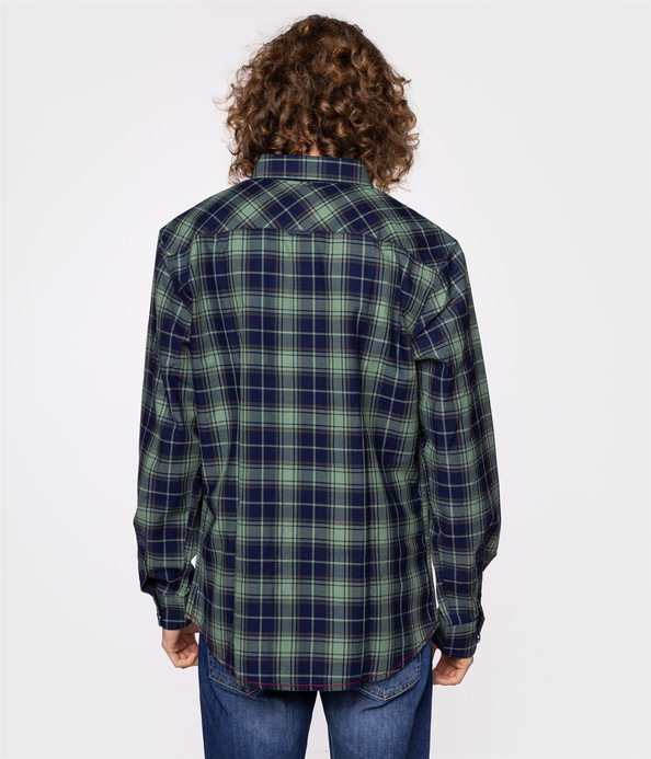 Koszula regular w kratkę TIM 2030 GREEN