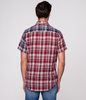 Koszula męska regular w kratę COREST2 8223 DARK RED