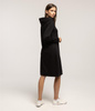 Sukienka midi z kapturem NEL 5534 BLACK