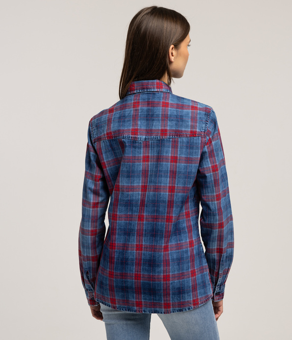 Koszula damska regular ANABEL 6201 WINE