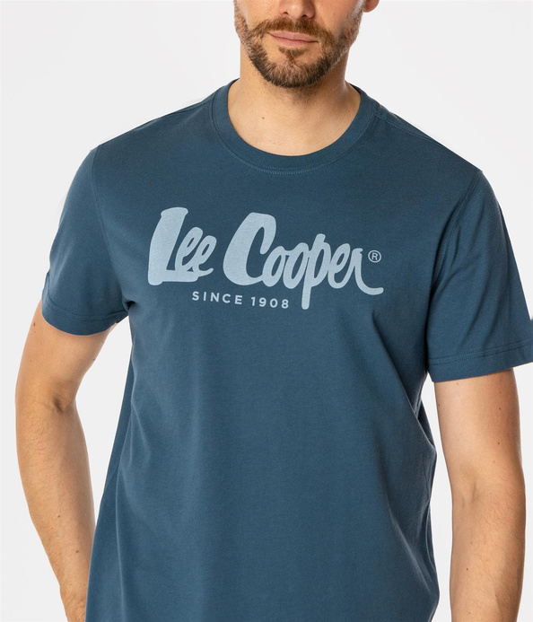 T-shirt męski z logo HERO7 FADE 1010 INDIAN TEAL