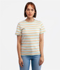 Dopasowany t-shirt w paski TELMA ORGANIC MUSKMELON