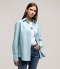 Koszula damska oversize LINA OXFORD MILKY BLUE