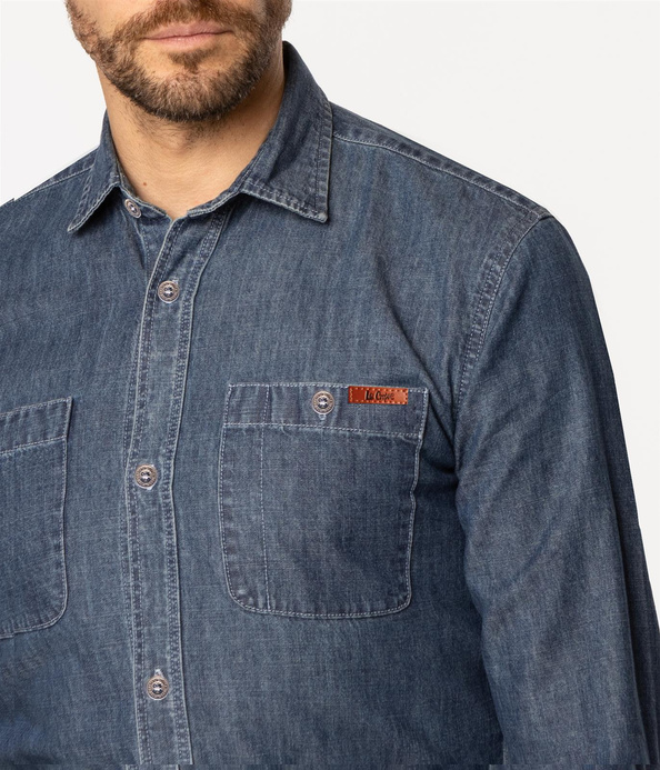 Koszula męska jeansowa PESO 7633 STONE