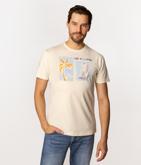 T-shirt męski z nadrukiem SEA 1160 SOLITARY STAR