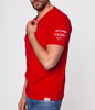 T-shirt slim z kieszenią i dekoltem w serek COORDINATE2 1557 RED
