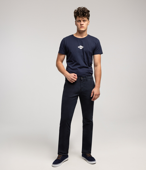 Spodnie męskie chino straight LUKAS 2025 NAVY