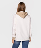 Rozpinana bluza damska z kapturem ALEXIA 4510 OFF WHITE