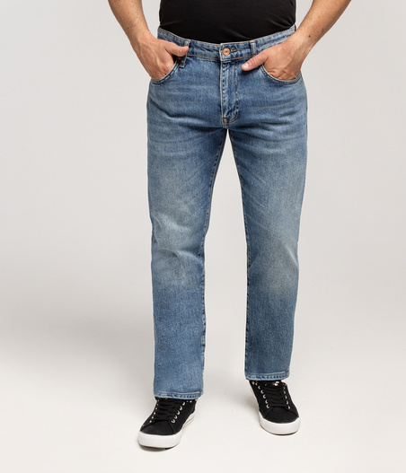 Jeansy męskie tapered slim LONDON 1087  BRUSHED USED