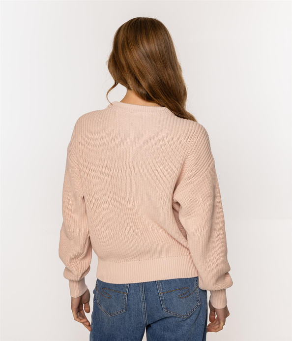 Sweter z bawełny organicznej YANA ORGANIC PEACH WHIP