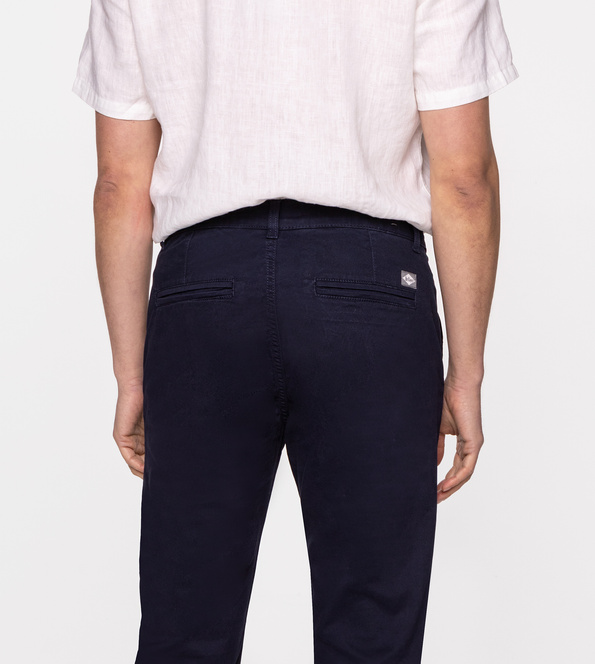 Spodnie męskie chino straight LUKAS 4026 NAVY BLAZER