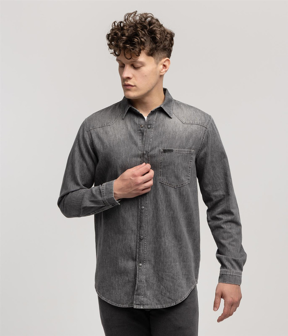 Koszula jeansowa KADES 3213 GREY