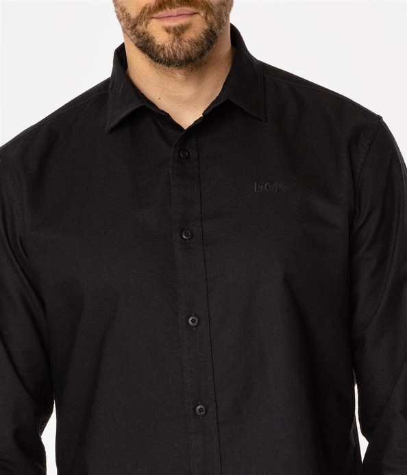 Koszula męska slim LIAM OXFORD BLACK