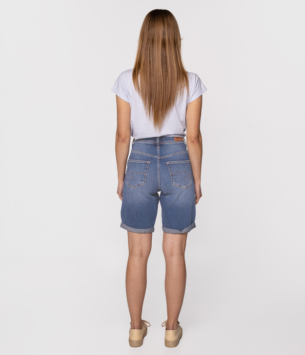 Bermudy damskie regular BECKY 1223 LIGHT BRUSHED