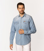 Jeansowa koszula męska TORRES 3161 LIGHT USED