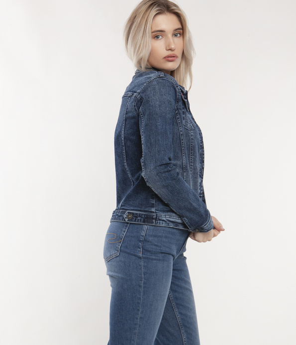 Jeansowa kurtka damska NUKA 3300  BRUSHED USED