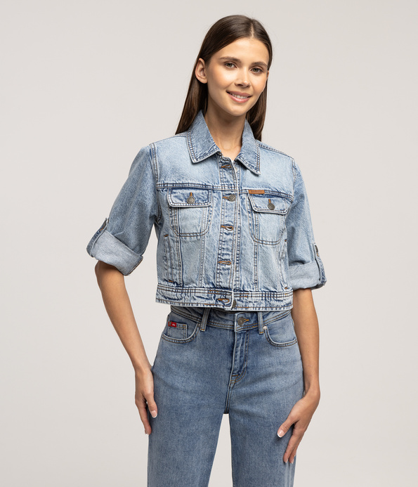 Jeansowa kurtka damska SANTA 1000 LIGHT WASH